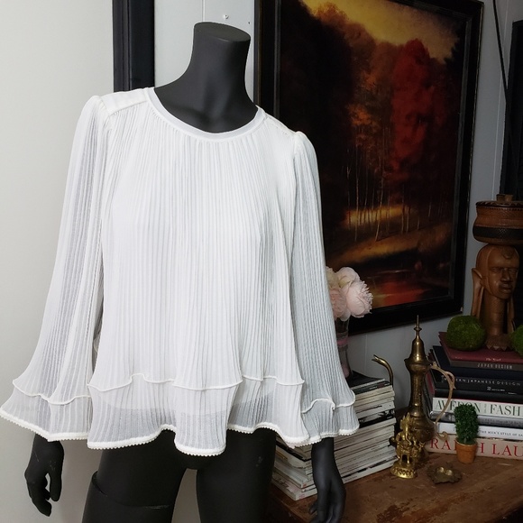 Chloe Tops - 🐚Stunning Chloe Pleated Blouse